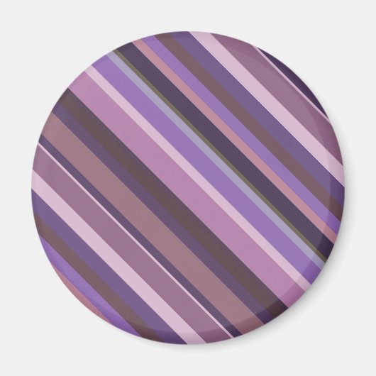 Mauve diagonale strepen magneet (Voorkant)