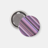 Mauve diagonale strepen magneet (Voorkant / Achterkant)