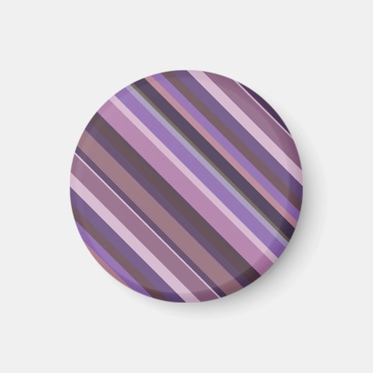 Mauve diagonale strepen magneet (Voorkant)