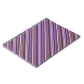 Mauve diagonale strepen notitieboek (Linkerzijde)
