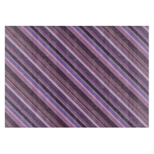 Mauve diagonale strepen snijplank (Voorkant)