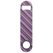 Mauve diagonale strepen speed flessenopener (Achterkant)