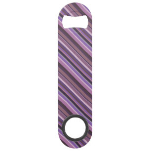 Mauve diagonale strepen speed flessenopener
