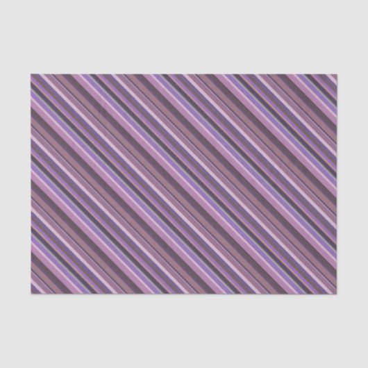 Mauve diagonale strepen tissuepapier (Voorkant)