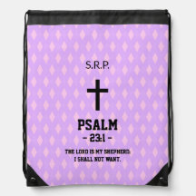 Mauve Diamonds Pattern Bible Verse Christelijk