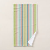 Mauve Dusk Blue Stripes Bad Handdoek (Handdoek)
