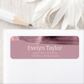 Mauve Dusty Roos Modern Simple Etiket (Insitu)