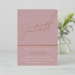 Mauve Dusty Roos Pink 60th Birthday Party Golden Folie Uitnodiging<br><div class="desc">Mauve Dusty Roos Pink 60th Birthday Party Golden Folie Invitation Bekijk andere uitnodigingen in onze niche en nestwinkel</div>