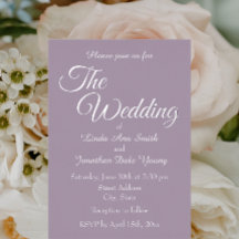 Mauve eenvoudige stijl bruiloft