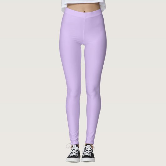 Mauve effen effen kleur leggings (Voorkant)