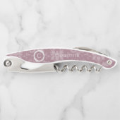 Mauve Elegant Damask Kurkentrekker (Voorkant)