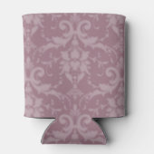 Mauve Elegant Damask Persoonlijke Koelbox Blikjeskoeler (Achterkant)