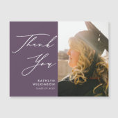 Mauve Elegant Script Simple Afstuderen Hartelijk d (Voorkant)