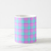 Mauve en Coastal Mist Plaid Koffiemok (Center)