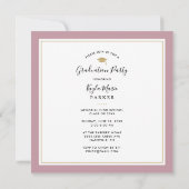 Mauve en Gold | 8 Fotoplein-gradustrie Aankondiging (Achterkant)