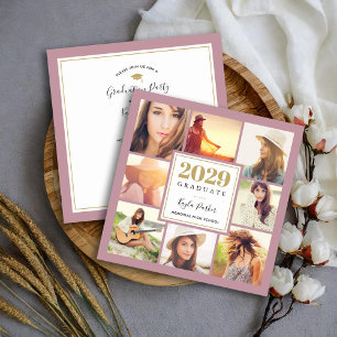 Mauve en Gold 8 Fotoplein-gradustrie Aankondiging