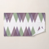 Mauve en groene driehoeken bad handdoek (Handdoek)