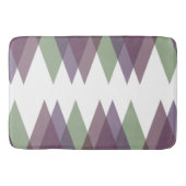 Mauve en groene driehoeken badmat (Voorkant)