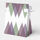 Mauve en groene driehoeken bedankdoosjes (Achterkant)