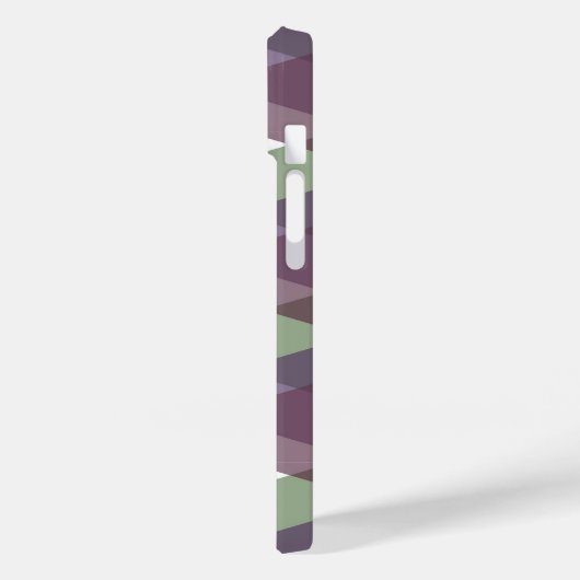 Mauve en groene driehoeken Case-Mate iPhone case (Achterkant / Links)