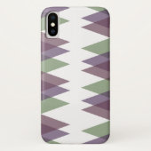 Mauve en groene driehoeken Case-Mate iPhone case (Achterkant)
