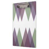 Mauve en groene driehoeken klembord (Links)