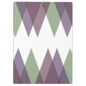 Mauve en groene driehoeken klembord (Achterkant)