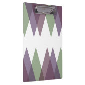 Mauve en groene driehoeken klembord (Rechts)