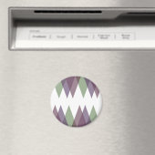 Mauve en groene driehoeken magneet (Insitu (Vaatwasser))