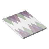 Mauve en groene driehoeken notitieblok (Schuin)