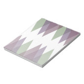 Mauve en groene driehoeken notitieblok (Linkerzijde)