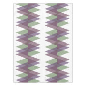 Mauve en groene driehoeken tafelkleed (Voorkant)