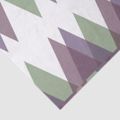 Mauve en groene driehoeken tissuepapier (Detail)
