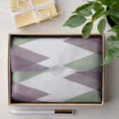 Mauve en groene driehoeken tissuepapier (Geschenk)
