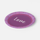 Mauve en Paars Papieren Bordje (Gekanteld)