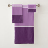 Mauve en Paarse streep Bad Handdoek (Insitu)