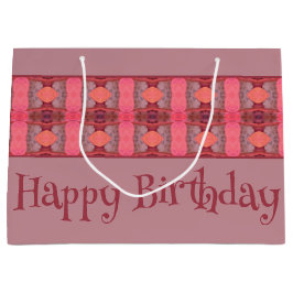 Mauve en Peach Patroon Ontwerper Groot Cadeauzakje