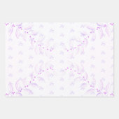 Mauve en roze elegante papierpakbladen inpakpapier vel (Voorkant 2)