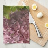 Mauve en roze hydrangeas theedoek (Quarter Fold)