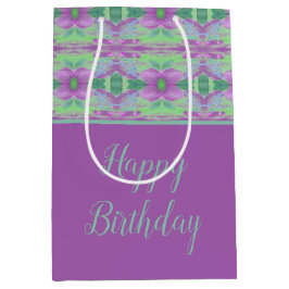 Mauve en turquoise medium cadeauzakje