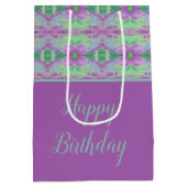 Mauve en turquoise medium cadeauzakje (Achterkant)