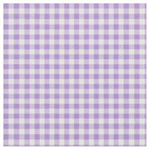  Mauve en White Check Gingham Fabric Stof