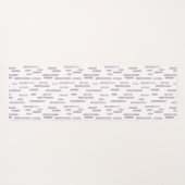 Mauve en witte inktronde lijnen patroon yogamat (Achterkant (horizontaal))