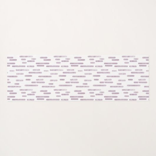 Mauve en witte inktronde lijnen patroon yogamat (Achterkant (horizontaal))