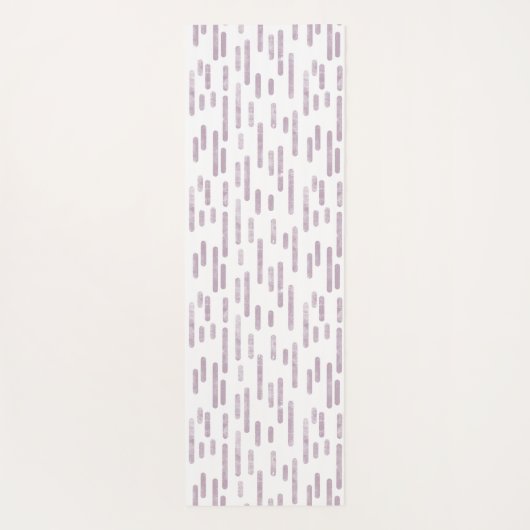 Mauve en witte inktronde lijnen patroon yogamat (Achterkant)