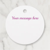 Mauve en witte ruitvormig patroon bedankjes labels (Achterkant)