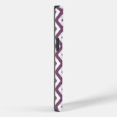 Mauve en witte ruitvormig patroon Case-Mate iPhone case (Achterkant / Rechts)