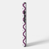 Mauve en witte ruitvormig patroon Case-Mate iPhone case (Achterkant / Links)