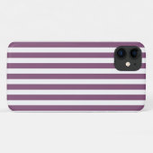 Mauve en witte snoep strepen Case-Mate iPhone case (Achterkant (horizontaal))