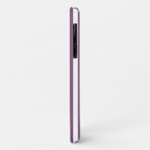 Mauve en witte snoepjes strepen Case-Mate iPhone case (Achterkant/links)